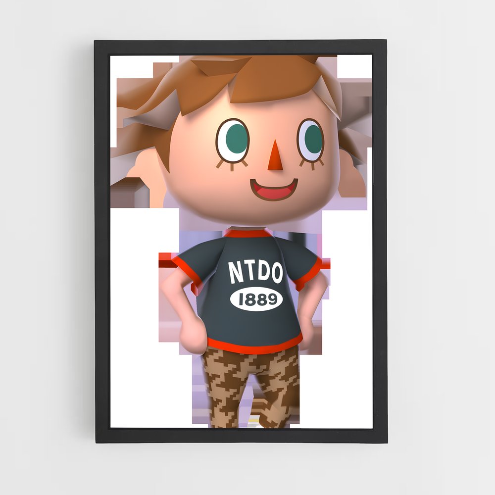 Poster Le Villageois – affiche Animal Crossing (vue 2)